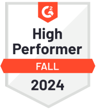 3 Fall 2024 G2 badges awarded to Sprout Social and one Winter 2024 badge for High Performer EMEA