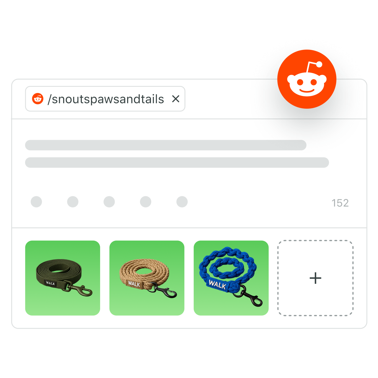 Sprout Social Reddit publishing interface showing a draft post with product images for a specific subreddit.