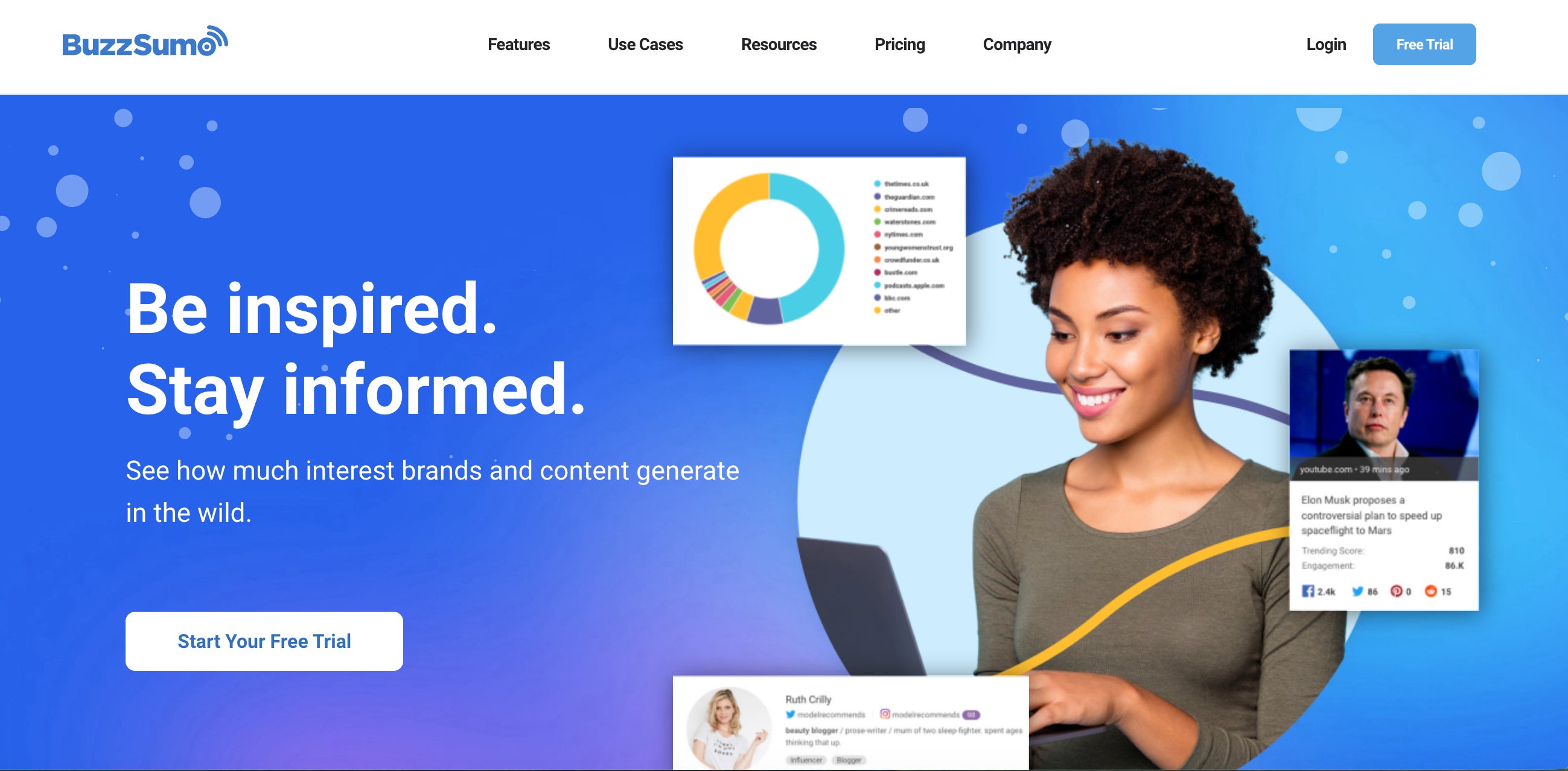 Buzzsumo homepage